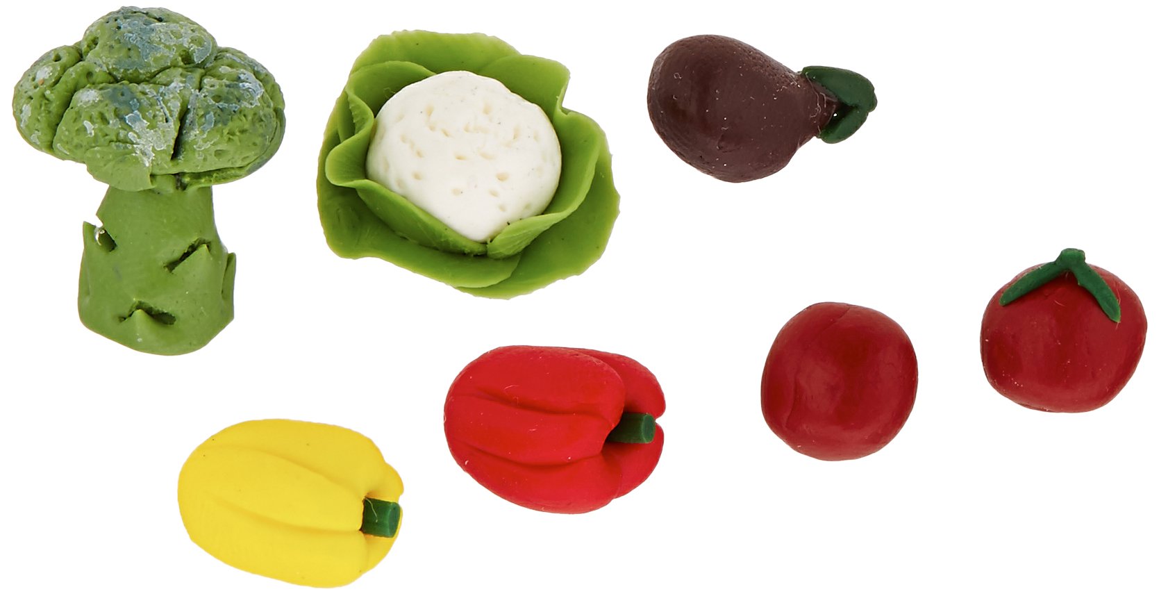 Darice, Miniature 7 Piece Assorted Vegetables