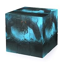Cthulhu in Deep Ocean 3x3 Cube 3D Fidget Cube Professional Magic Cube Chrismas