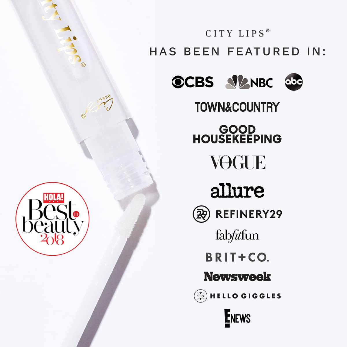 City Beauty City Lips - Plumping Lip Gloss - Hydrate & Volumize - All-Day Wear - Hyaluronic Acid & Peptides Visibly Smooth Lip Wrinkles - Cruelty-Free