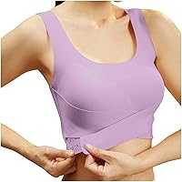 High Impact Sports Bras for Women Padded Sports Bras Push up Bra Longline Workout Yoga Bra Tank Top with High Support