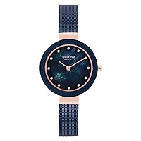 BERING Women's Watch Quartz Movement - Ceramic Collection with Stainless Steel/Ceramic and Sapphire Glass 11429-XXX Bracelet Watches - Waterproof: 3 ATM