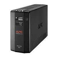 APC Battery Backup Surge Protector, BX850M Backup Battery Power Supply, AVR, Dataline Protection,12.2 x 3.58 x 7.48 inches (Black)