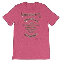 Astrology Apparel Capricon Zodiac T-Shirt Heather Raspberry
