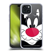 Head Case Designs Officially Licensed Looney Tunes Sylvester The Cat Full Face Soft Gel Case Compatible with Apple iPhone 15 Plus and Compatible with MagSafe Accessories