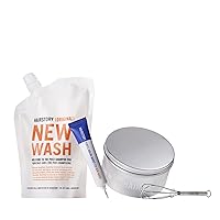Hairstory New Wash ORIGINAL Hair Cleansing Cream + Purple Color Boost Set | For Blonde, Silver & Gray Hair | Tone Protection | Brass Free Hair & Natural Shimmer| Purple Shampoo & Conditioner Alternate