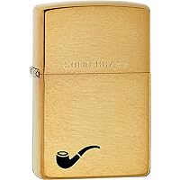 Genuine Solid Brass Pipe Lighter with Pipe Logo Zippo Lighter