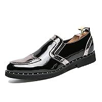 Men's Fashion Oxford Shoes,Dress Shoes Lace-up Wingtip Brogue Shoe