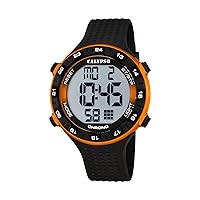 Calypso Unisex Digital Watch with LCD Dial Digital Display and Black Plastic Strap K5663/3