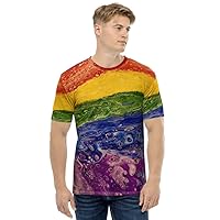 Rainbow Striped Men's T-Shirt