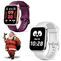 Smart Watch for Women, Fitness Tracker Step Calorie Counter Pedometer with Sleep Monitor, iOS Android Compatible Bluetooth Smartwatch