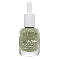 Nailtopia Bio-Sourced, Chip Free Nail Lacquer - All Natural, Strengthening Biotin and Superfood-Infused Polish - Chip Resistant Formula - Quick-Dry, Long Lasting Wear - Ride Or Die - 0.41 oz