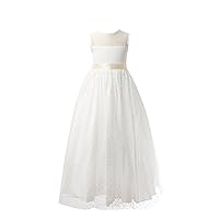 Miama Polka Dot Tulle Wedding Flower Girl Dress Junior Bridesmaid Dress
