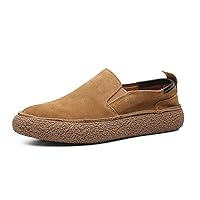 Men's Suede Loafers Casual Soft Flat Slip On Driving Shoes
