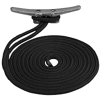 Sea-Dog Seadog 302119030BK-1 Double Braided Nylon Dock Line - 3/4 X 30&39; - Black