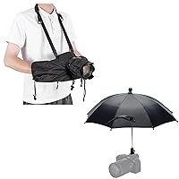 Camera Rain Umbrella +Camera Rain Cover: Camera Hot Shoe Umbrella Camera Rain Cover