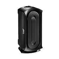 Hamilton Beach TrueAir Air Purifier with Reusable 99% HEPA Grade Filter to 3 Microns, Captures 99% of Allergens, Dust, Pollen, Pet Dander, Mold Spores, 3 Speeds, Whisper Quiet, 160 sq ft, Black