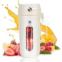 Portable Blender for Smoothies，Fresh Juice Personal Blender for Shakes and Smoothies，Small USB Rechargeable Blender Cup，Travel Cup Blender on the go，Protein Shakes，16Oz, BPA-Free
