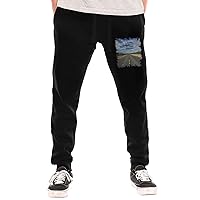 Mark Knopfler Down The Road Wherever Deluxe Long Pants Mens Casual Workout Sweatpants Drawstring Waist Jogger Pants
