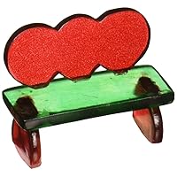 Department 56 Collections Candy Corner Bench Figurine Village Accessory, Multicolor