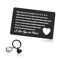 Engraved Wallet Insert Card for Boyfriend Husband from Girlfriend Wife I Love You Gifts for Him Christmas Birthday Gifts Wedding Anniversary Card Gifts Valentines Day Gifts for Men