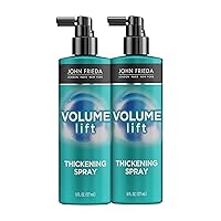 John Frieda Volume Lift Thickening Spray for Natural Fullness, Fine or Flat Hair Root Booster Spray with Air-Silk Technology, 6 oz, (Pack of 2)