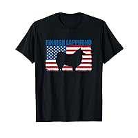 American Flag Finnish Lapphund T-Shirt