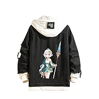 Anime Princess Connect! Re:Dive Denim Jacket Long Sleeve Jeans Sweatshirt Sweater Hoodie