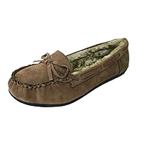 Moccasin Slippers for Womens Indoor Outdoor Loafer Walking Shoes (Mocassin-21/11)