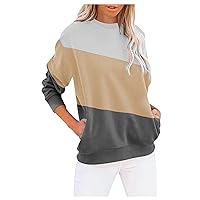 Women's Long Sleeve Shirts Crewneck Halloween Print Tees Basic Tops Loose fit Fall Hoodie Pullover Tops, womens fashion, fall fashion for women, oversized tshirts shirts for women, Beige, XL
