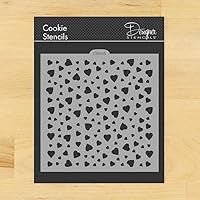 Heart Miniprint Cookie and Craft Stencil by Designer Stencils