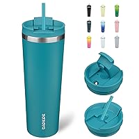 BJPKPK 30oz Tumbler With lid And Straw Stainless Steel Travel Coffee Mug Insulated Tumblers Cups,Laguna