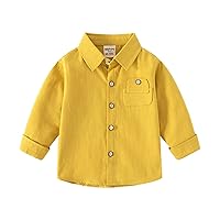 Basketball Undershirt Youth Kids Toddler Flannel Shirt Jacket Soild Long Sleeve Lapel Button Down Shacket Thermal