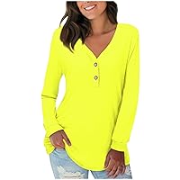 Dressy Tops for Women, Plus Size Blouses for Women Concert Tops Womens Tshirts Long Sleeve Gym Tops Women Button Down Shirt