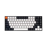 Keychron K2 75% Layout 84 Keys Hot-swappable Bluetooth Wireless/USB Wired Mechanical Keyboard for Mac with Gateron G Pro Blue Switch/Double-Shot Keycaps/White LED Backlit for Windows Version 2