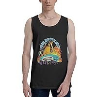 Tank Top Mens Summer Sleeveless Tee Cool Workout Swim Beach Shirts for Bodybuilding Gym Fitness Training