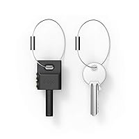 elago Keyring Headphone Splitter for iPhone, iPad, iPod, Galaxy and Any Portable Device with 3.5mm (Black)
