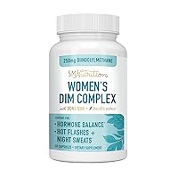 DIM Supplement Complex 250 mg | Estrogen Balance for Women | Hormone Menopause Relief, Hot Flashes & Night Sweats, PCOS & Estrogen Metabolism Support Supplements with Dong Quai | Gluten-Free | 60 Ct