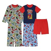 Marvel Boys' The Avengers 5-Piece Loose-fit Pajama Set, Soft & Cute for Kids