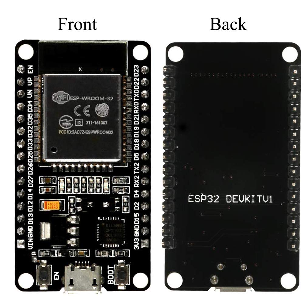 ESP-WROOM-32 ESP32 ESP-32S Development Board 2.4GHz Dual-Mode WiFi + Bluetooth Dual Cores Microcontroller Processor Integrated with Antenna RF AMP Filter AP STA Compatible with Arduino IDE (3PCS)