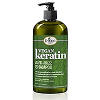 Difeel Vegan Keratin Anti Frizz Shampoo 33.8 oz - Cruelty Free Vegan Sulfate Free Shampoo