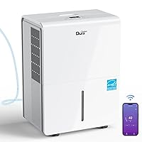 Dehumidifiers with Pump/Hose for Basements 50 Pint (70 Pint 2012 DOE) Energy Star Certified Dehumidifiers with WIFI for 4500 Sq.Ft Large Room,Dehumidifiers for Home,white