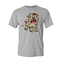 Zombie Dog Undead Animals Adult DT T-Shirt Tee