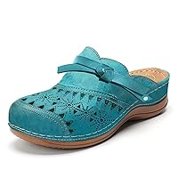 Comfortable Sandals For Women Lace-Up Closed Toe Comfortable Slip On Solid Color Wedge Slippers Sandals