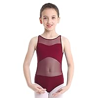 iiniim Kids Girl's Cross Strap/Lace Back Cotton Ballet Dance Gymnastics Camisole Leotard Sports Tank Tops