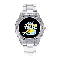 Snail Running Team Stainless Steel Band Business Watch Dress Wrist Unique Luxury Work Casual Waterproof Watches
