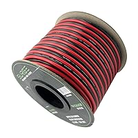Speaker Wire with CCA (Copper Clad Aluminum) for Maximum Conductivity and Durability, Compatible with Banana Plugs, Spade Tips, and Bent Pin Connectors