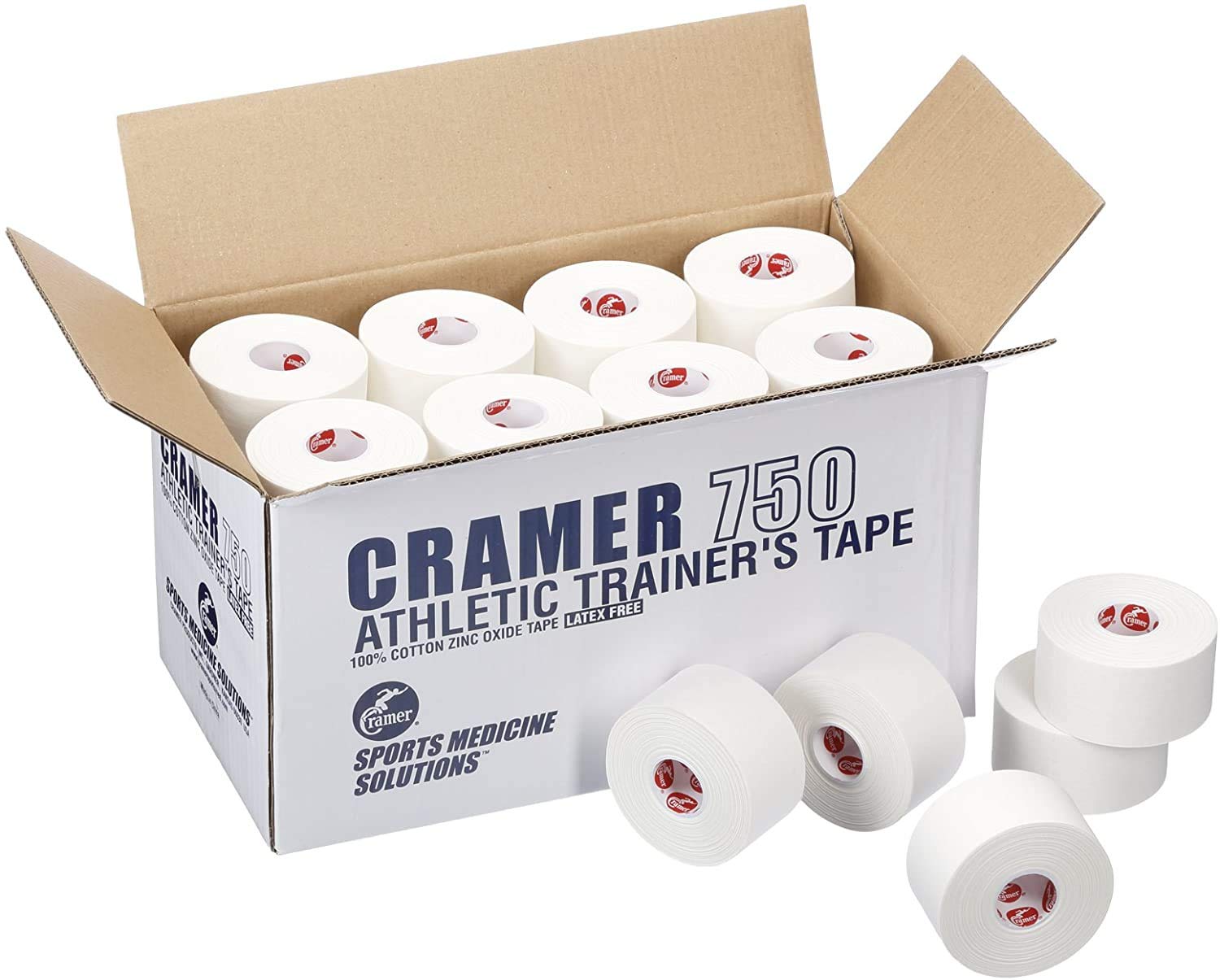 Cramer Team Color Athletic Tape for Ankle, Wrist, and Injury Taping, Helps Protect and Prevent Injuries, Promotes Faster Healing, Athletic Training First Aid Supplies, 1.5 Inch, Bulk 32 Roll Case