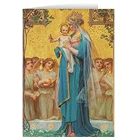 Madonna and Child by Enric M. Vidal Greeting Card Bundle of 6 5x7 Religious Holiday Made in USA