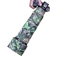 camouflage lens coat for NIKON Z 180-600mm F/5.6-6.3 VR waterproof and rainproof lens protective cover Z180-600 lens cover (Green leaf camouflage)
