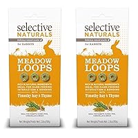 Petfoods 2 Pack of Selective Naturals Meadow Loops, 2.8 Ounces each, with Timothy Hay and Thyme